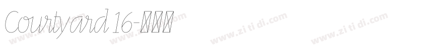 Courtyard 16字体转换